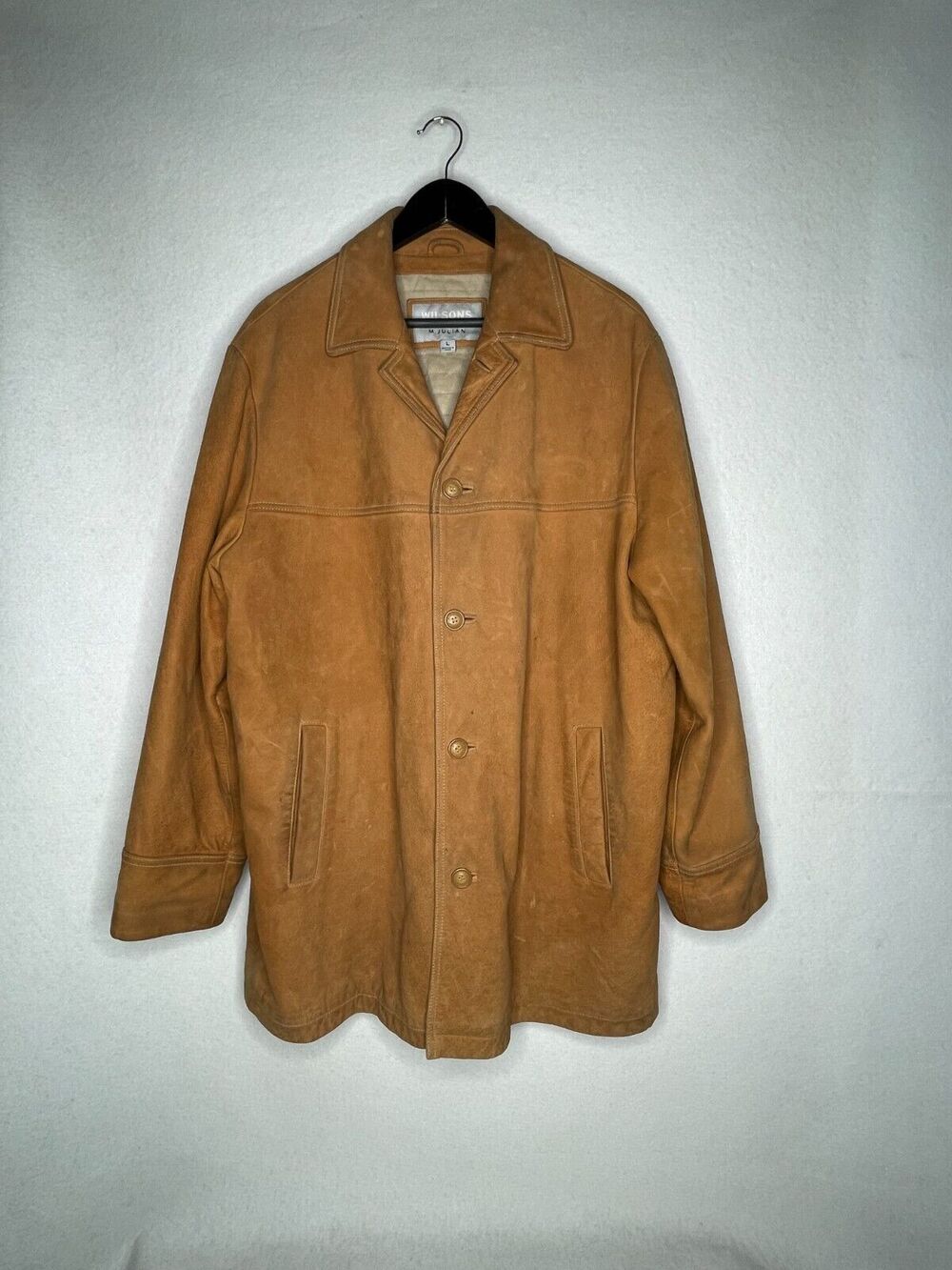 Wilsons Leather M. Julian Men Chore Barn Coat Jacket Size Large Quilted Lined